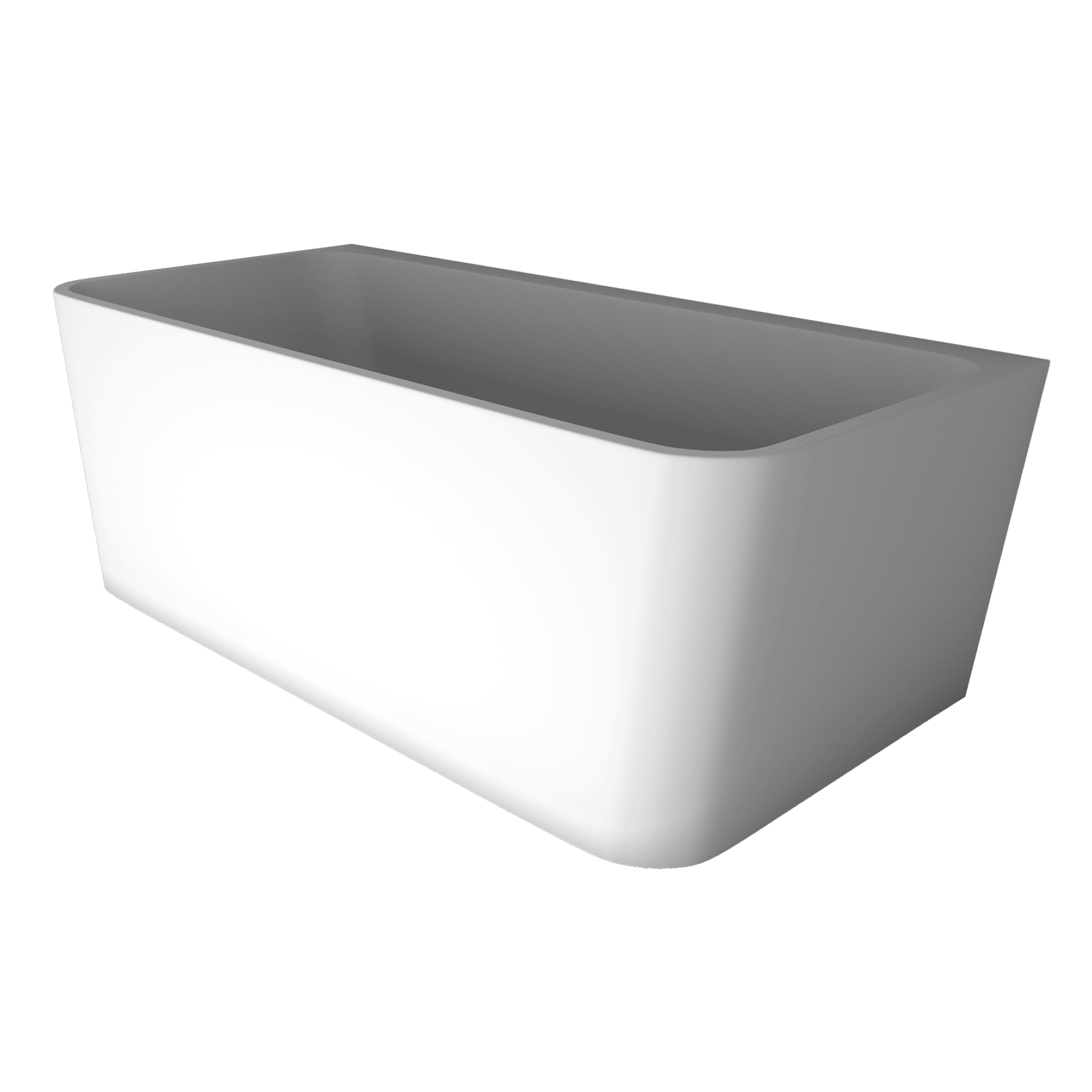 'The Smith' Bath 1700mm Back To Wall Gloss White Acrylic gallery detail image