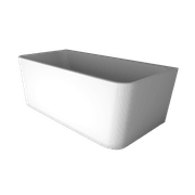 'The Smith' Bath 1700mm Back To Wall Gloss White Acrylic gallery detail image