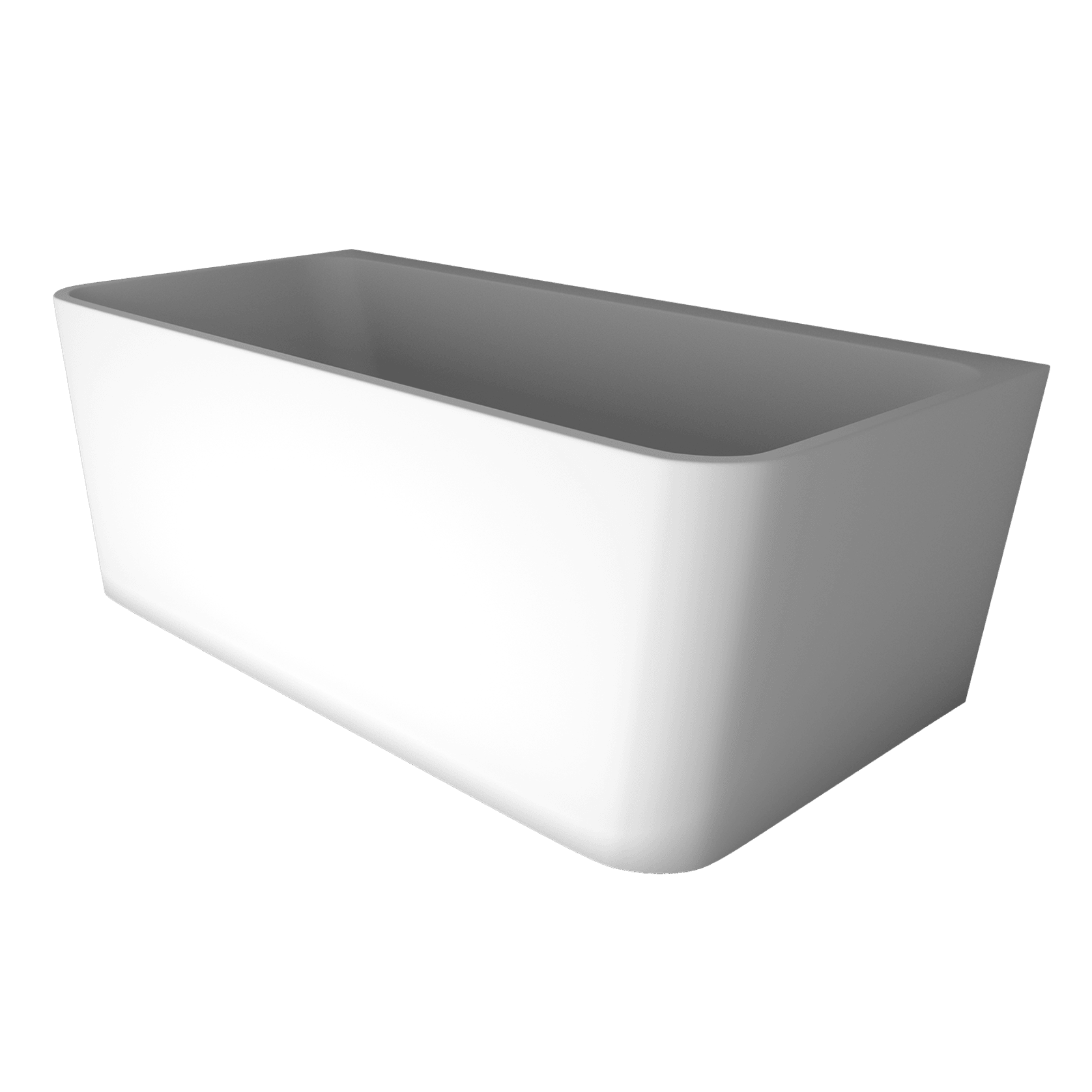'The Smith' Bath 1500mm Back To Wall Gloss White Acrylic gallery detail image