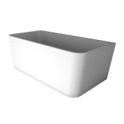 'The Smith' Bath 1500mm Back To Wall Gloss White Acrylic gallery detail image