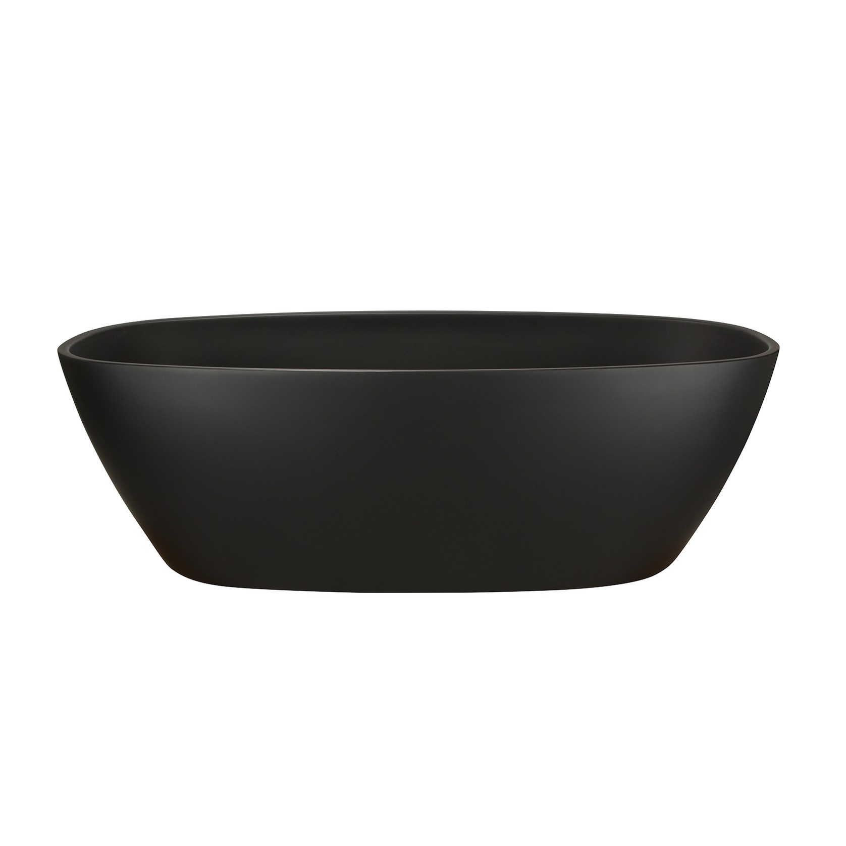 Coco Free Standing Bath 1600mm Matte Black Acrylic gallery detail image