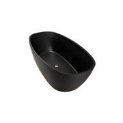 Coco Free Standing Bath 1600mm Matte Black Acrylic gallery detail image