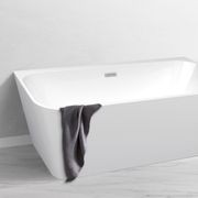Curve Back-to-Wall Acrylic Bath gallery detail image