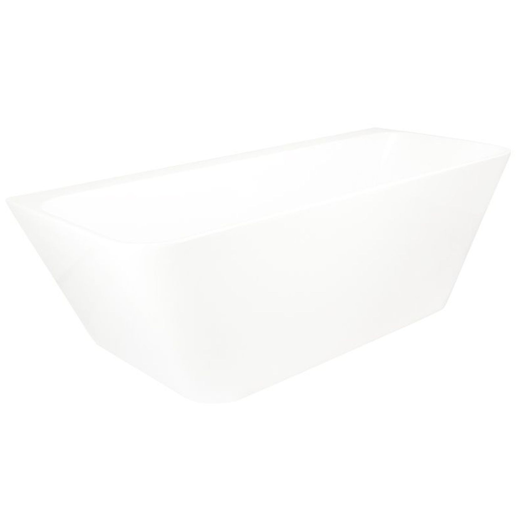Tilt Back To Wall Bath 1705mm Gloss White Acrylic gallery detail image
