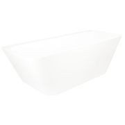 Tilt Back To Wall Bath 1705mm Gloss White Acrylic gallery detail image