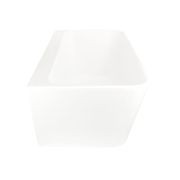 Tilt Back To Wall Bath 1705mm Gloss White Acrylic gallery detail image