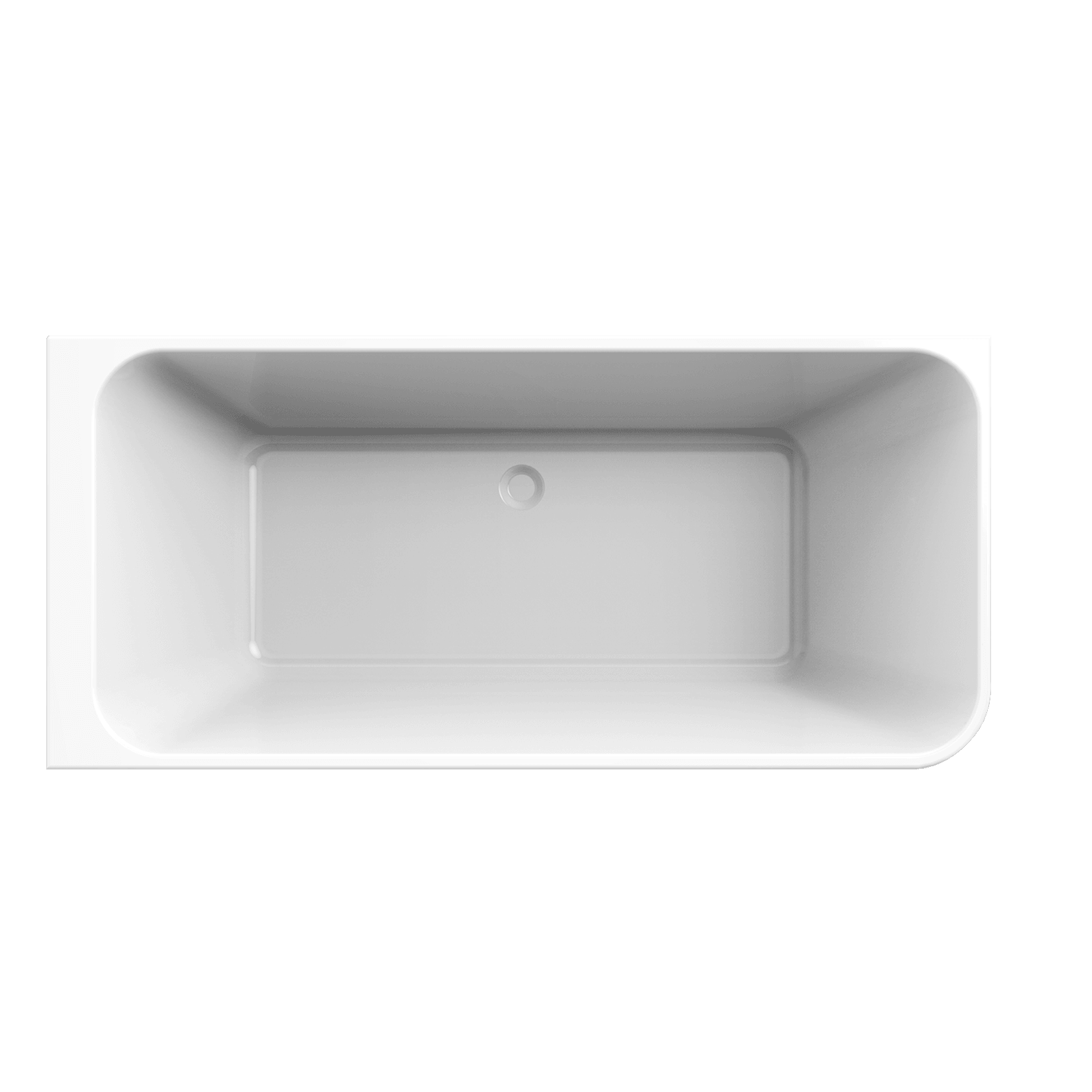 Tilt LH Corner Bath 1700mm Gloss White Acrylic gallery detail image