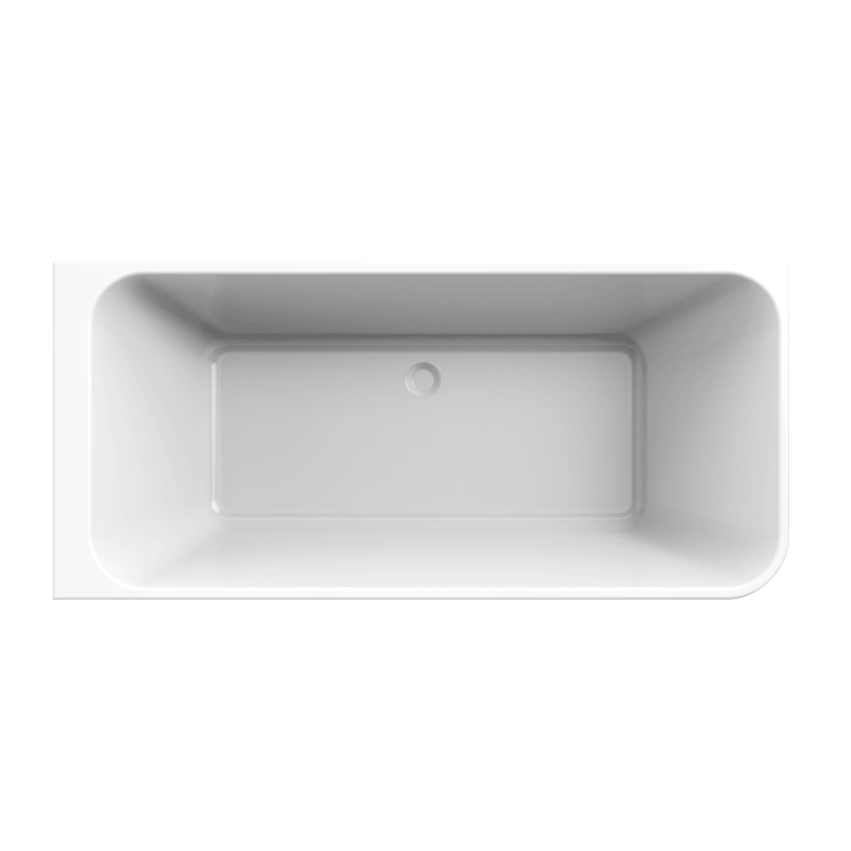 Tilt LH Corner Bath 1700mm Gloss White Acrylic gallery detail image
