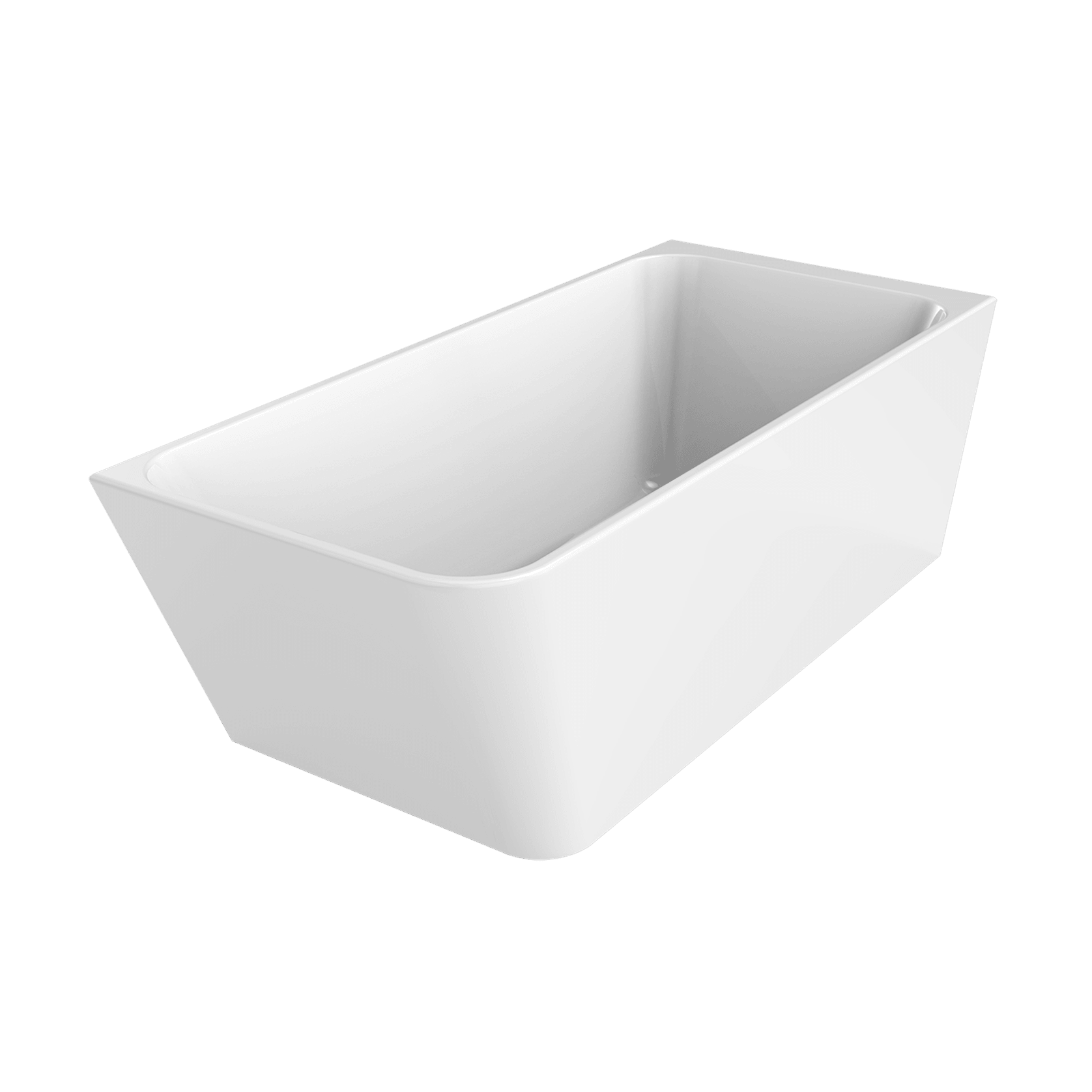 Tilt RH Corner Bath 1700mm Gloss White Acrylic gallery detail image