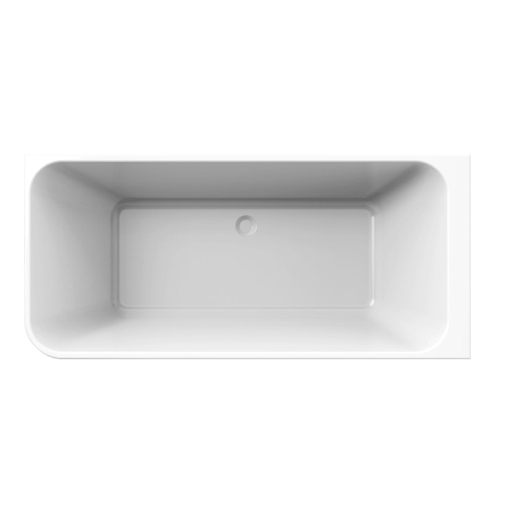 Tilt RH Corner Bath 1700mm Gloss White Acrylic gallery detail image