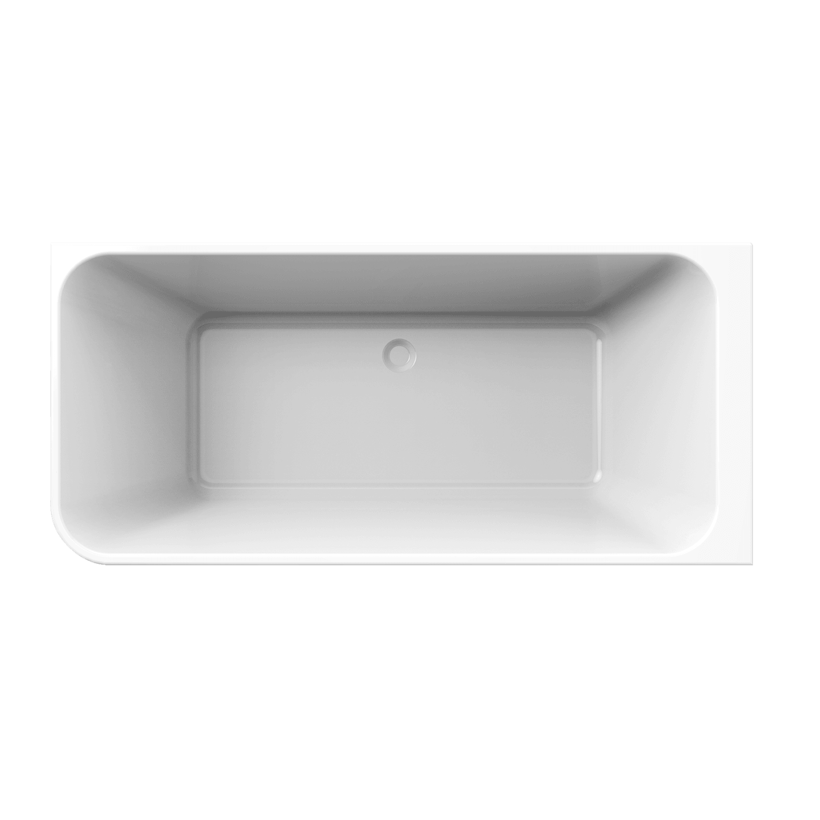 Tilt RH Corner Bath 1700mm Gloss White Acrylic gallery detail image