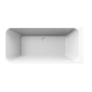 Tilt RH Corner Bath 1700mm Gloss White Acrylic gallery detail image