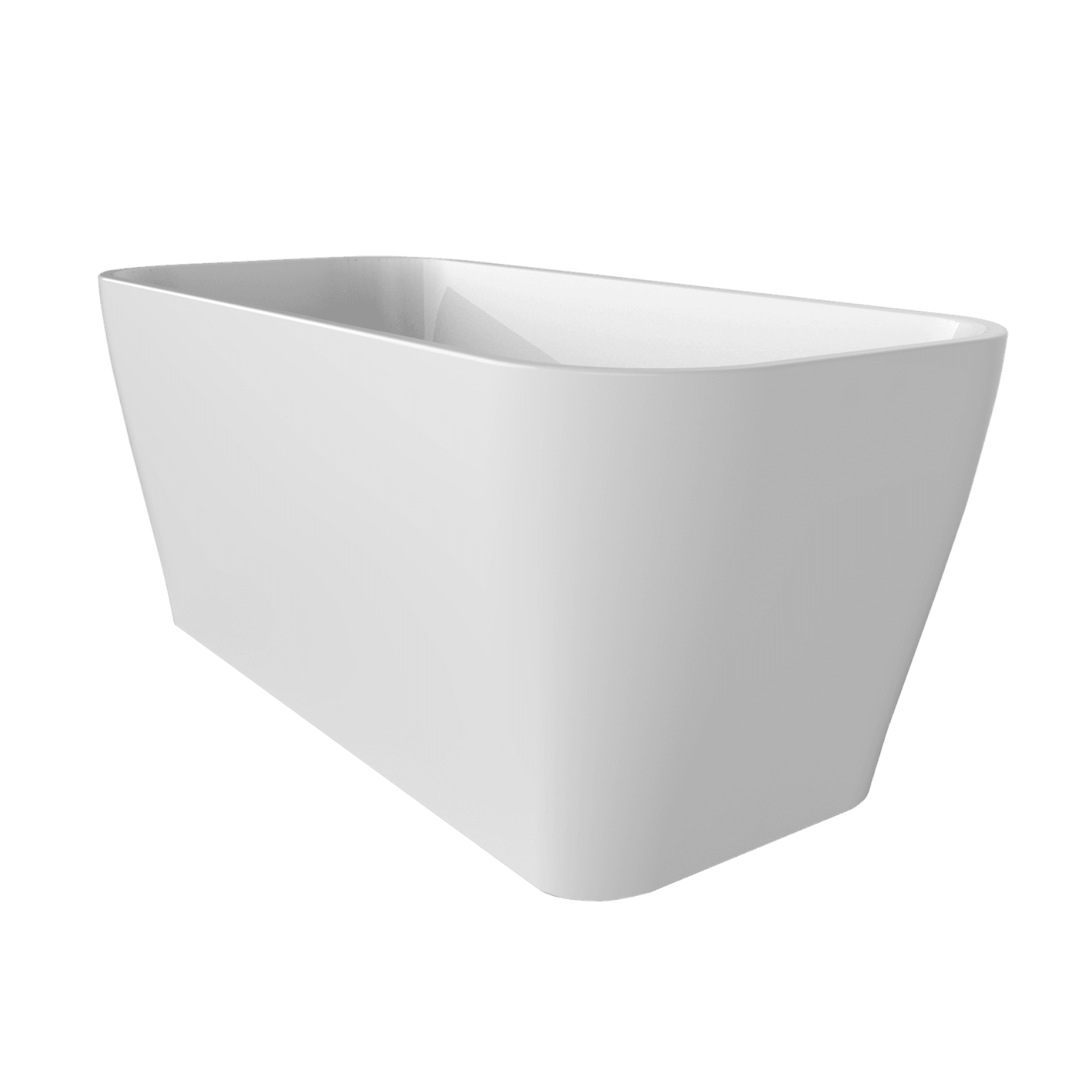 'The Smith' Bath 1500mm Free Standing Matte White gallery detail image