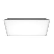 'The Smith' Bath 1700mm Back To Wall Gloss White Acrylic gallery detail image