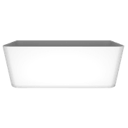 'The Smith' Bath 1700mm Back To Wall Gloss White Acrylic gallery detail image