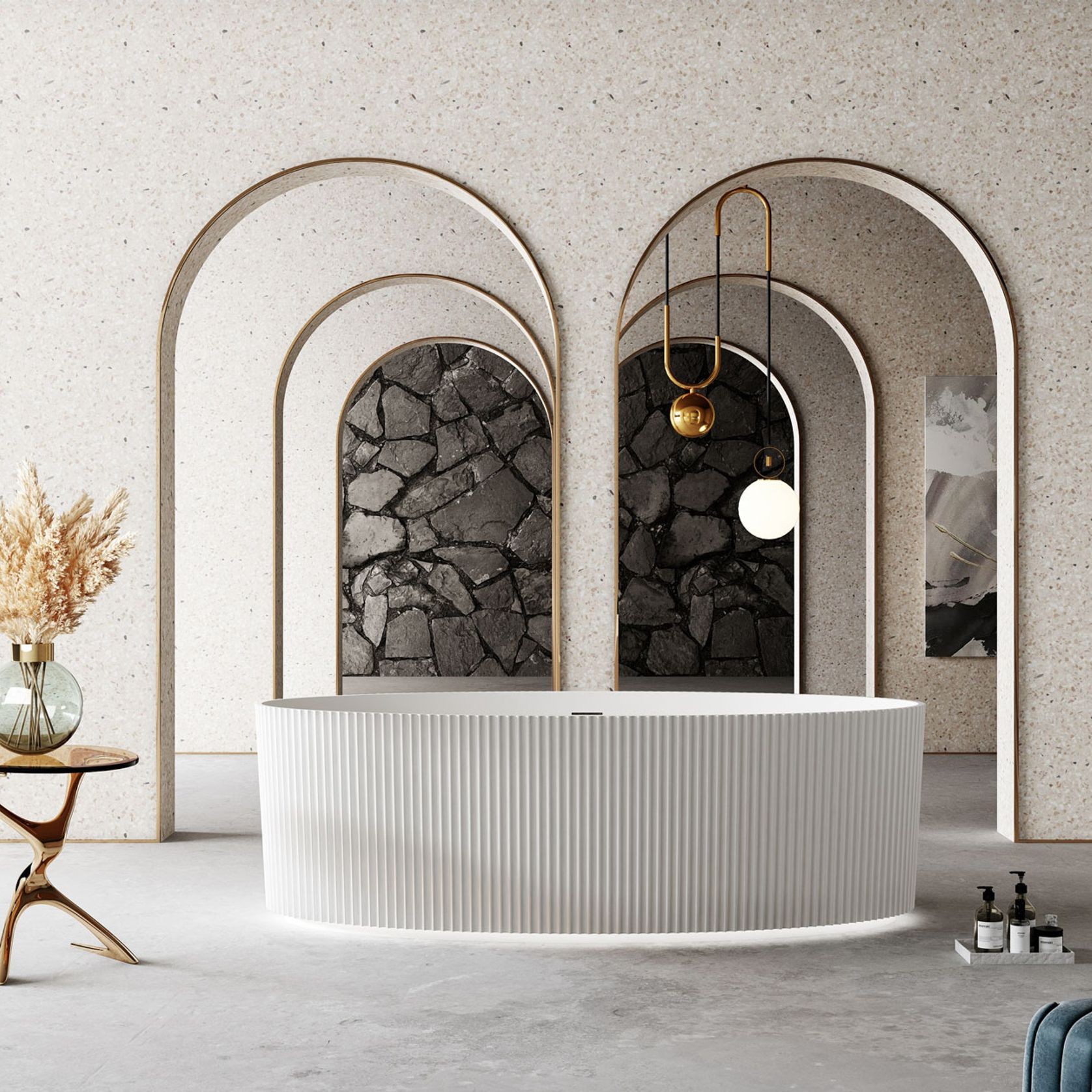 FLUTE OVAL Freestanding Bath gallery detail image