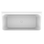 'The Smith' Bath 1700mm Back To Wall Gloss White Acrylic gallery detail image