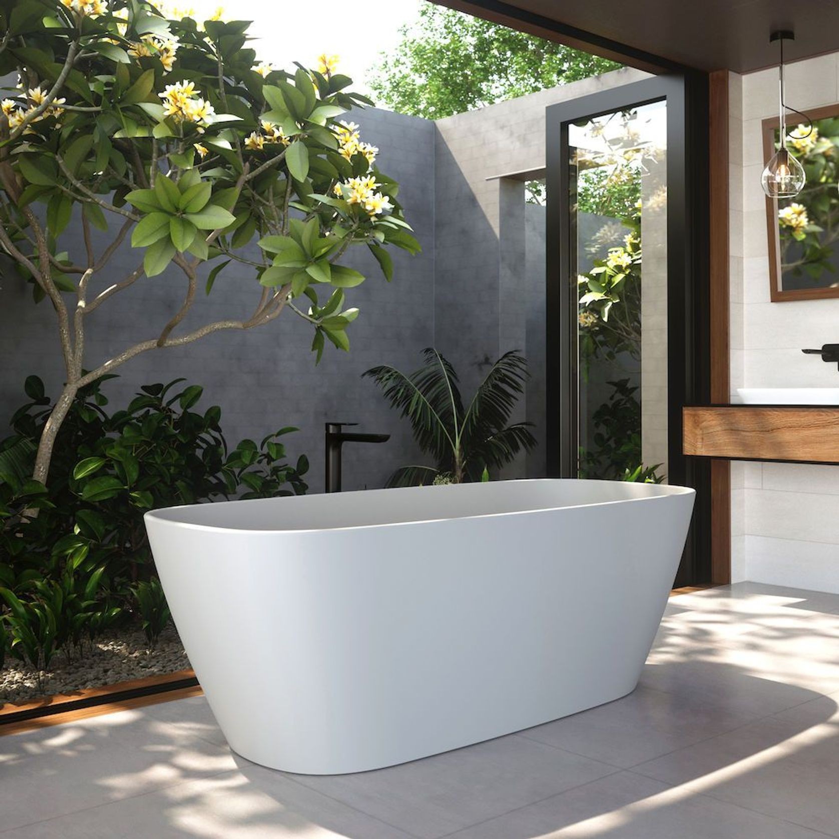 Contura Solid Surface Freestanding Bath gallery detail image