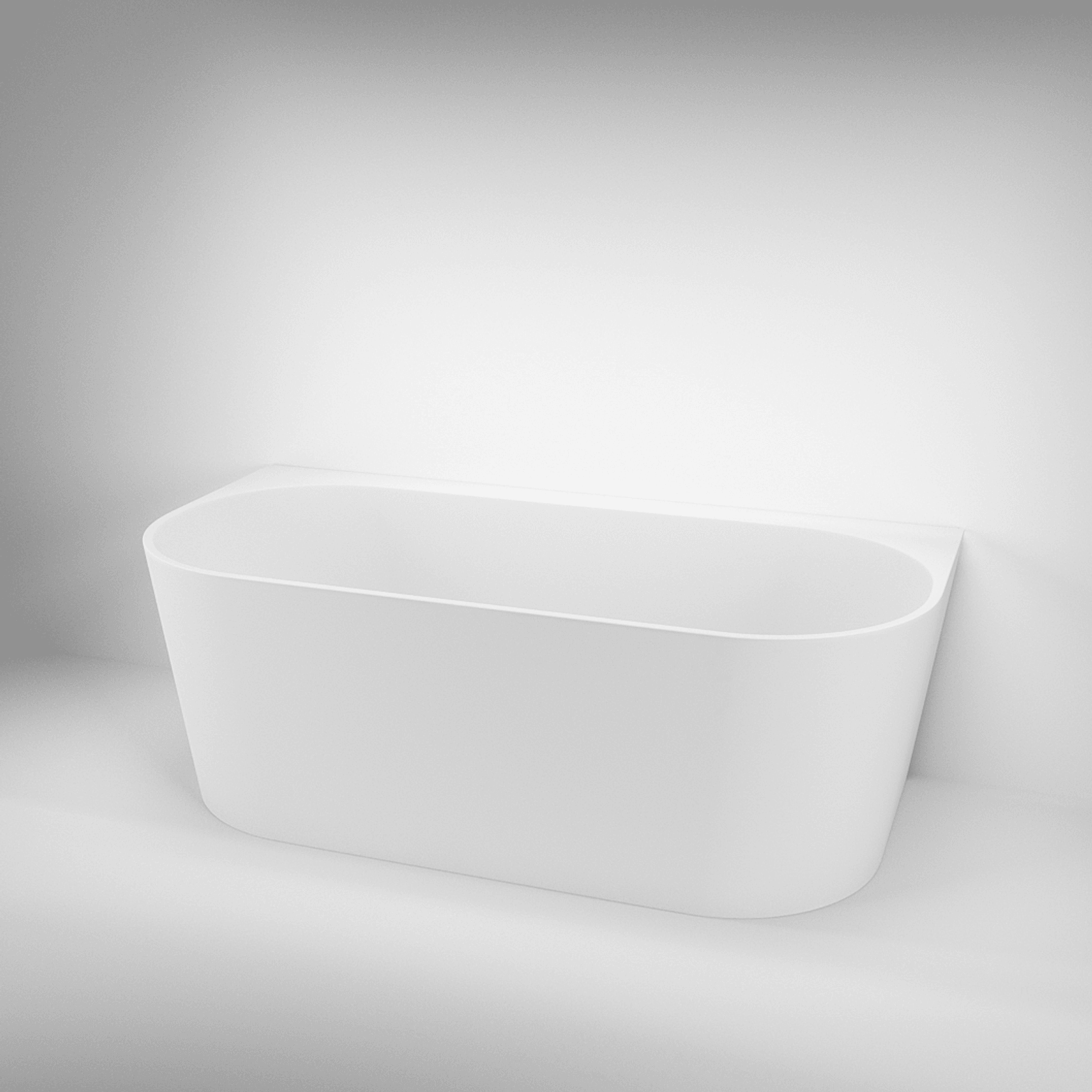Azul Acrylic Back-to-Wall Freestanding Bath gallery detail image