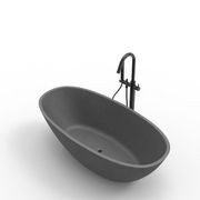 B008 Large Curved Hugi Bath 1640mm gallery detail image