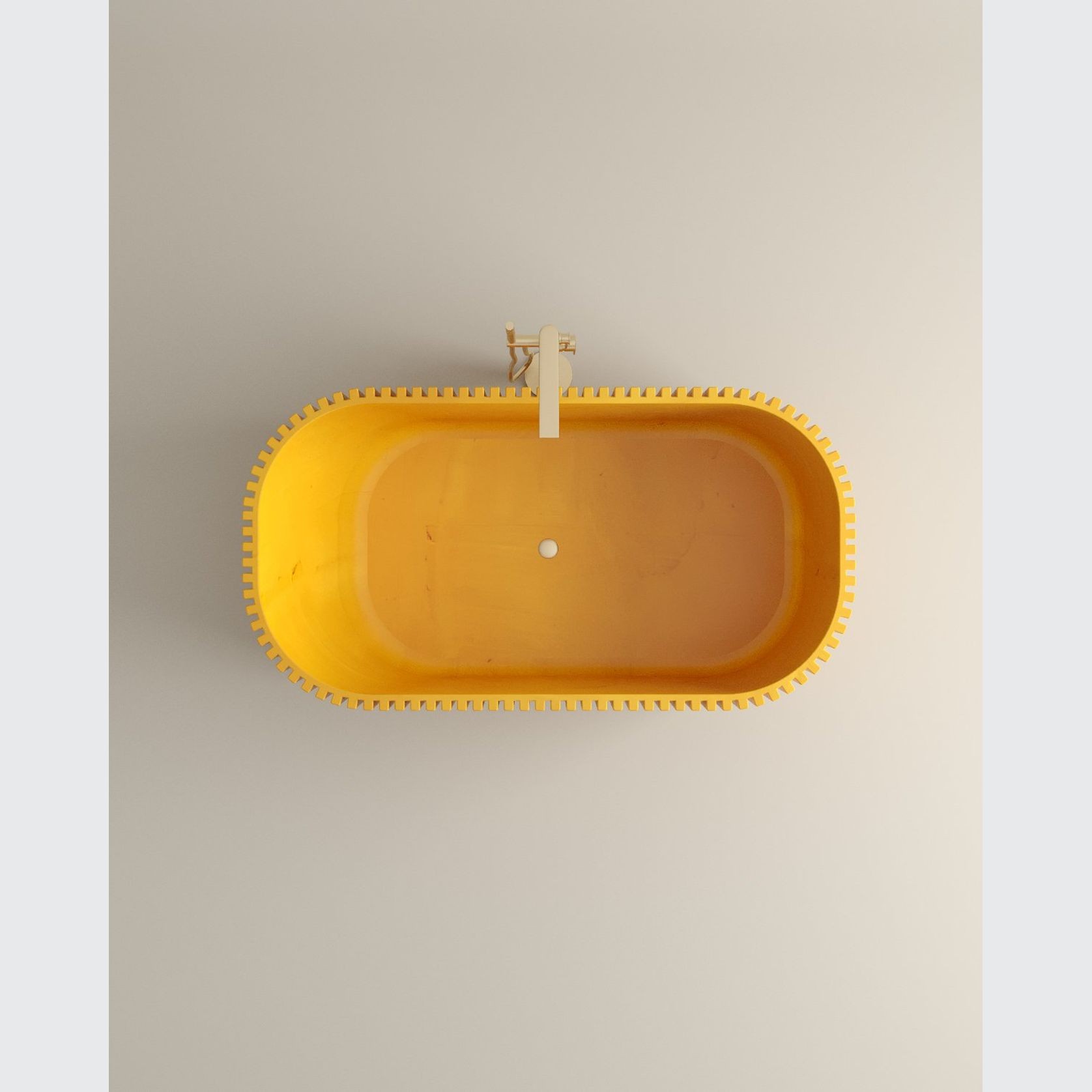 Biju Fluted Marble Bathtub gallery detail image