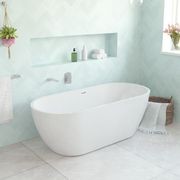 Koko Freestanding Acrylic Bath with Overflow gallery detail image