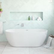 Koko Freestanding Acrylic Bath with Overflow gallery detail image