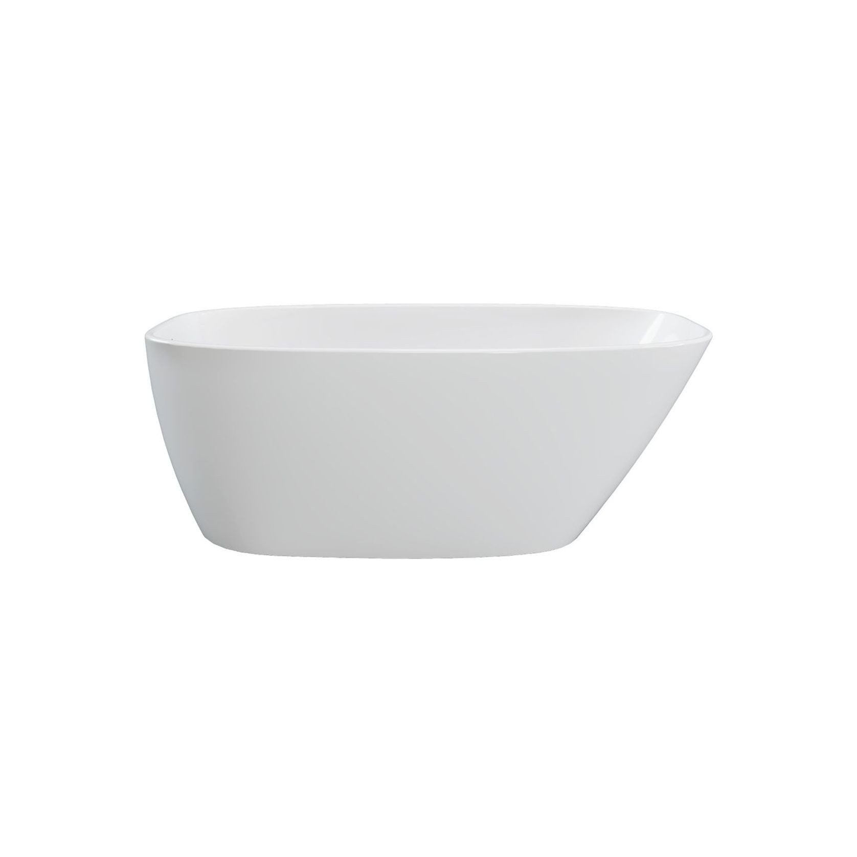 Athenia Freestanding Acrylic Bath with Overflow, 1700mm gallery detail image