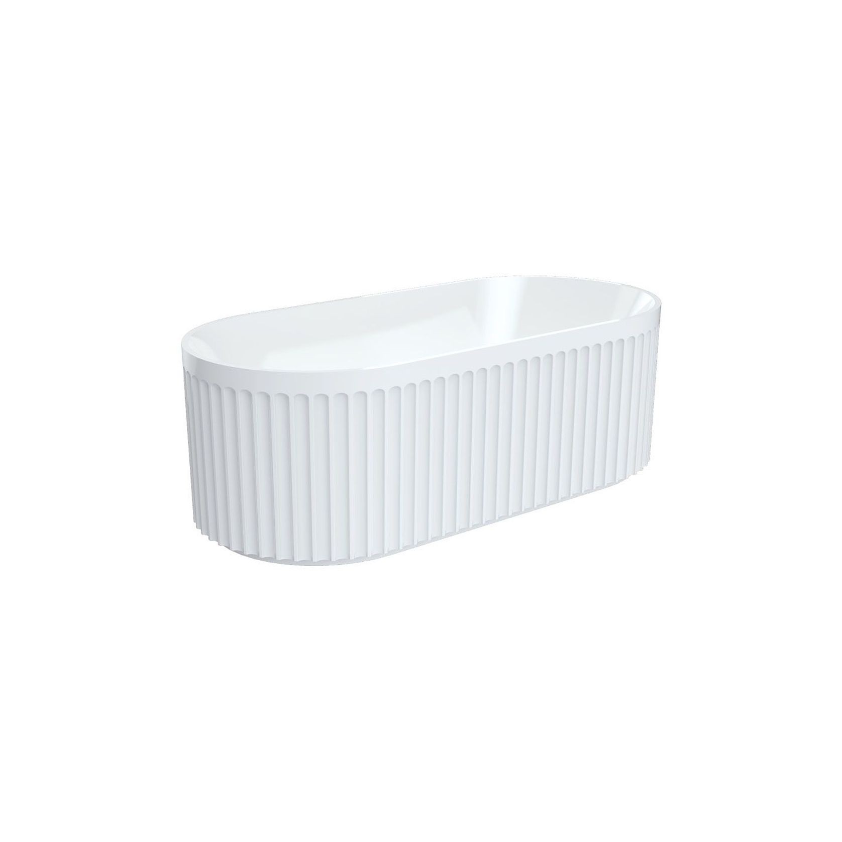 Eleanor Fluted Freestanding Acrylic Bath gallery detail image