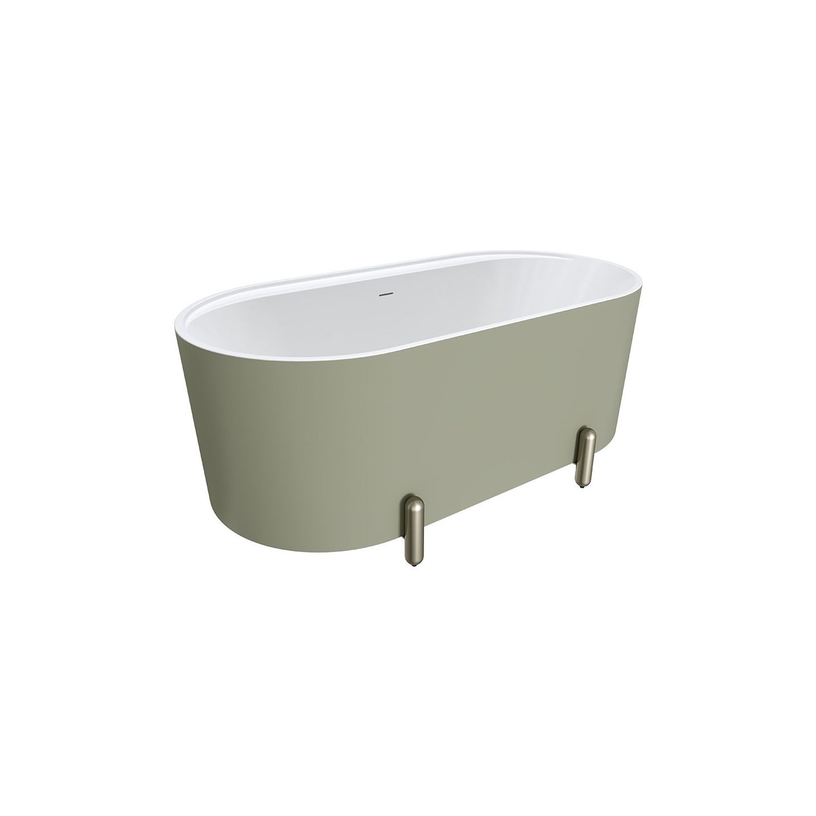 Aluca Freestanding with Legs, 1500mm Olive gallery detail image