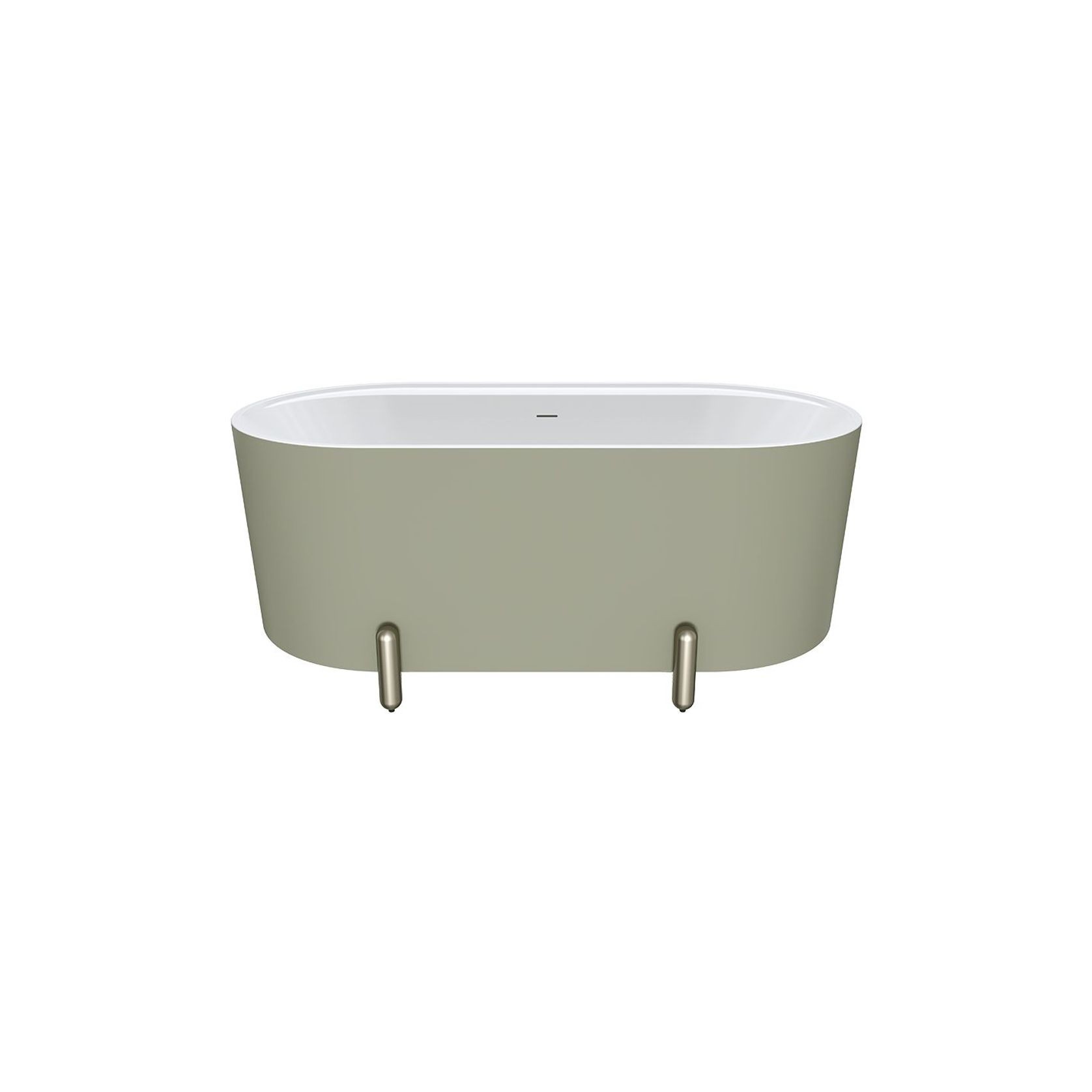 Aluca Freestanding with Legs, 1500mm Olive gallery detail image
