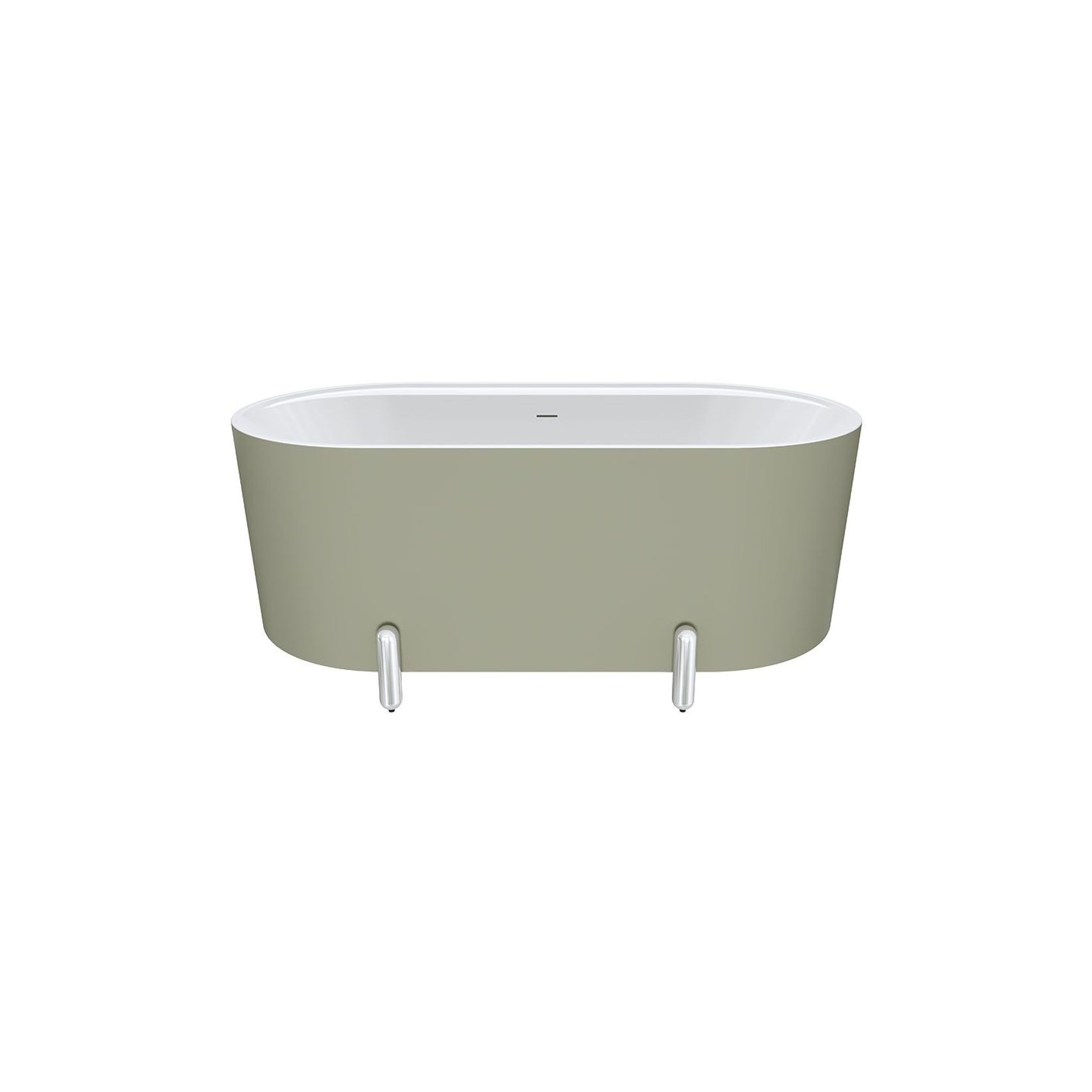 Aluca Freestanding with Legs, 1500mm Olive gallery detail image
