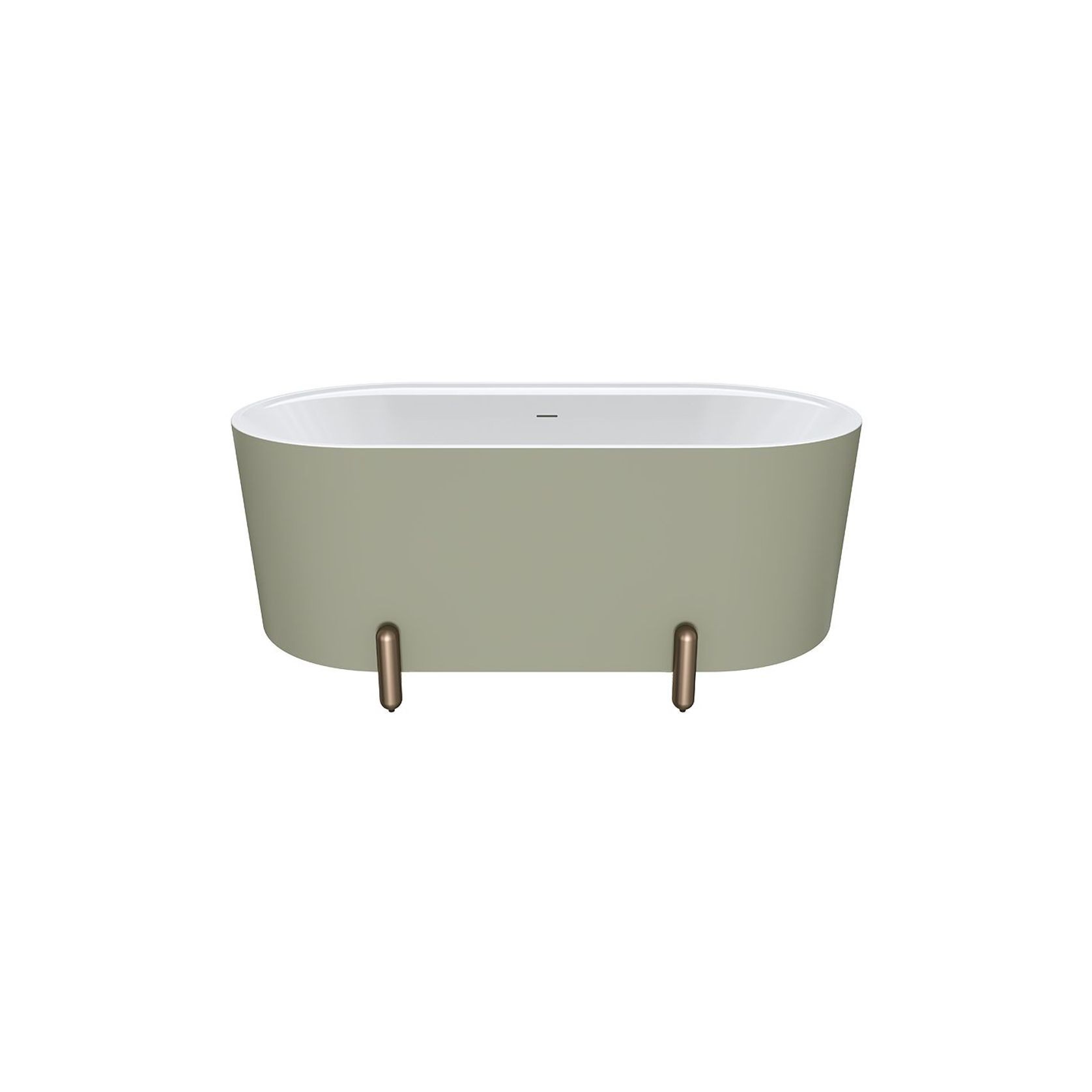 Aluca Freestanding with Legs, 1500mm Olive gallery detail image