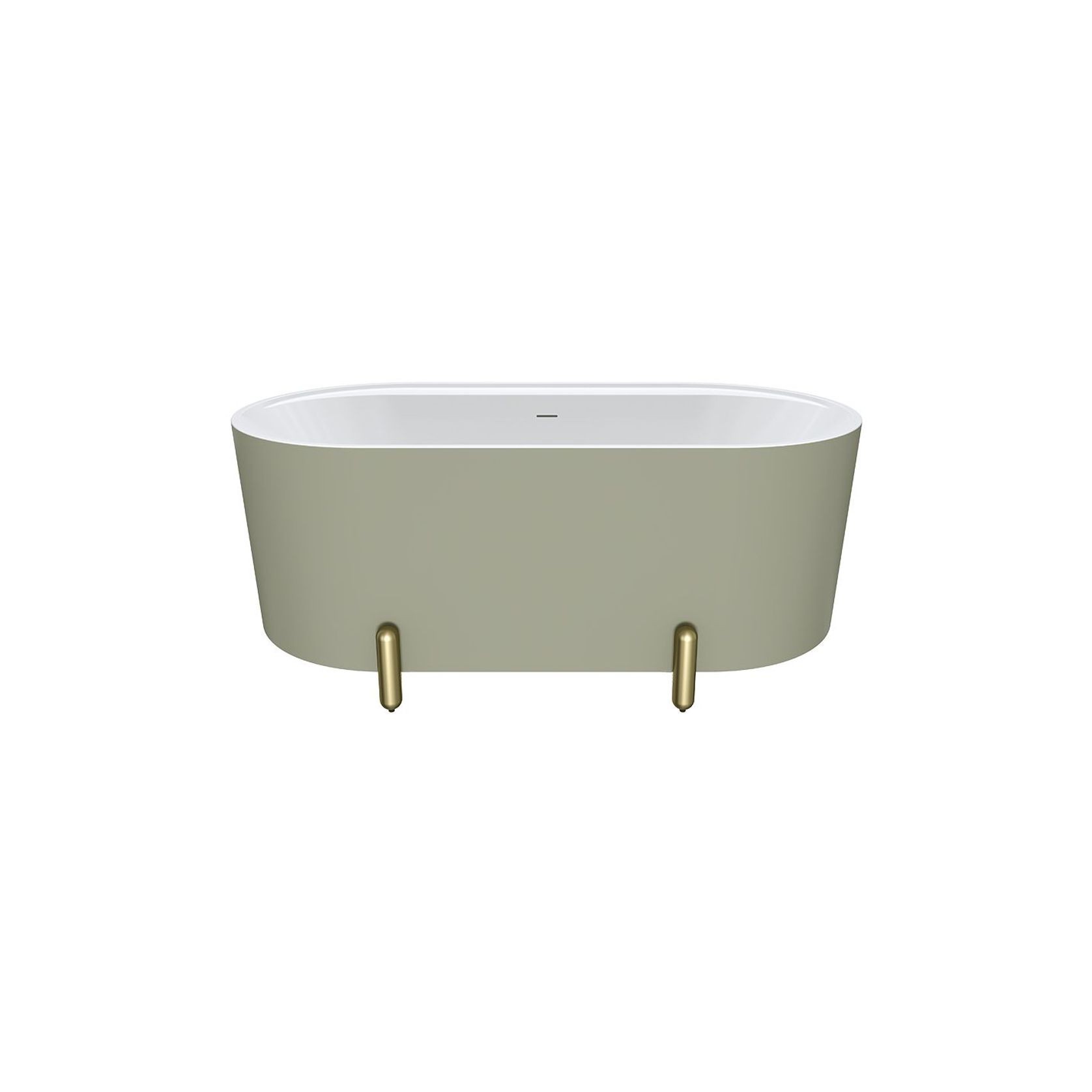 Aluca Freestanding with Legs, 1500mm Olive gallery detail image