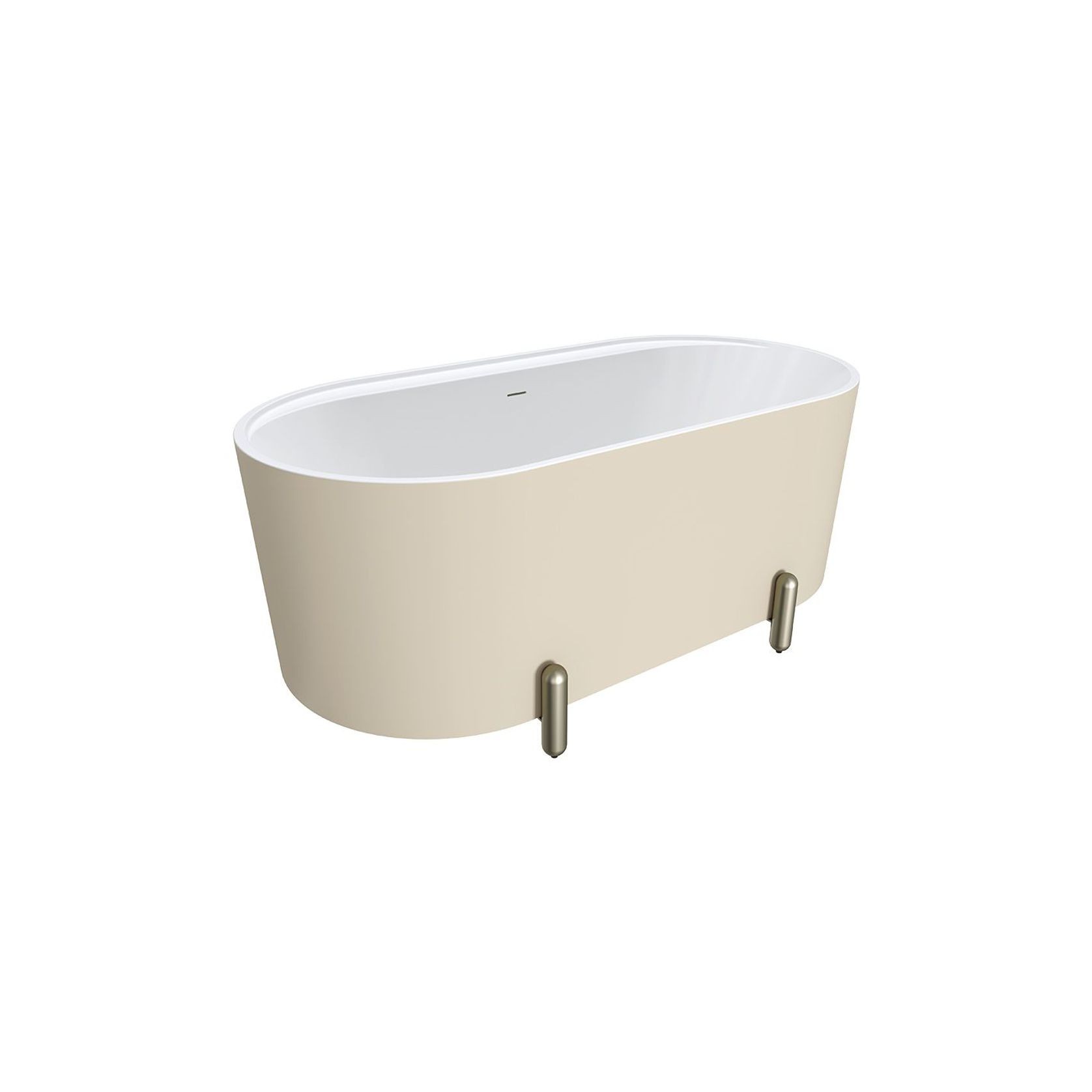 Aluca Freestanding with Legs, 1500mm Matte Khaki gallery detail image