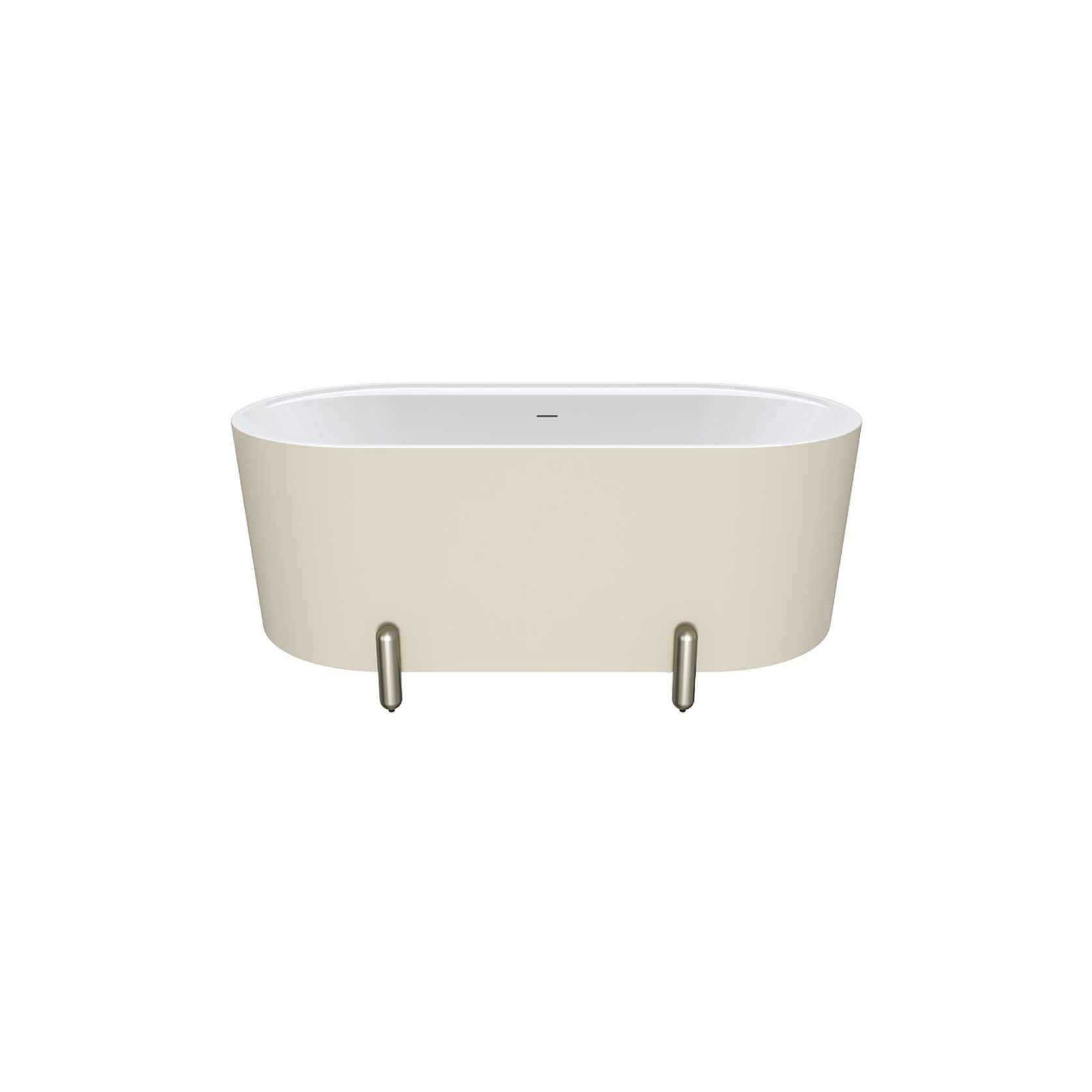 Aluca Freestanding with Legs, 1500mm Matte Khaki gallery detail image