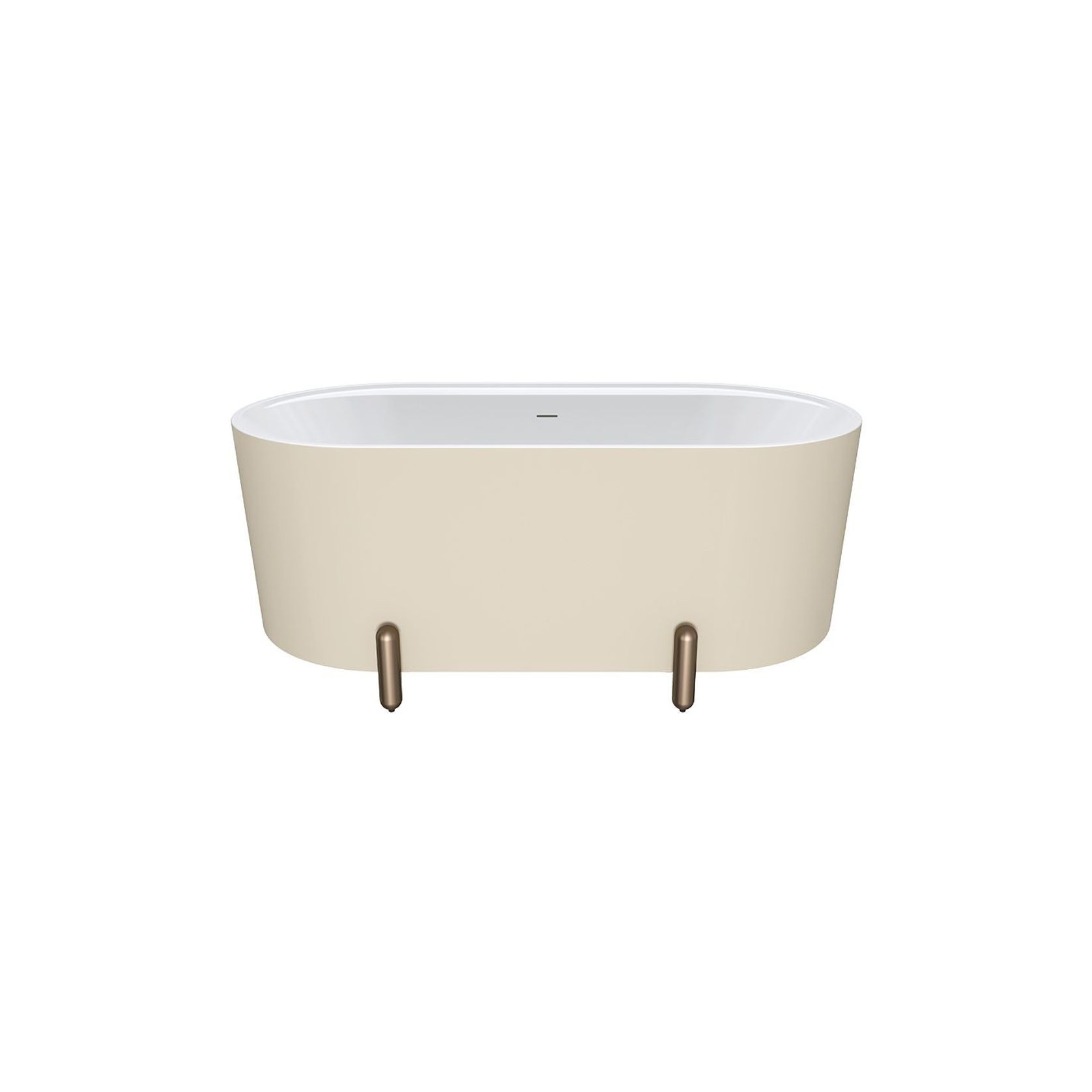 Aluca Freestanding with Legs, 1500mm Matte Khaki gallery detail image