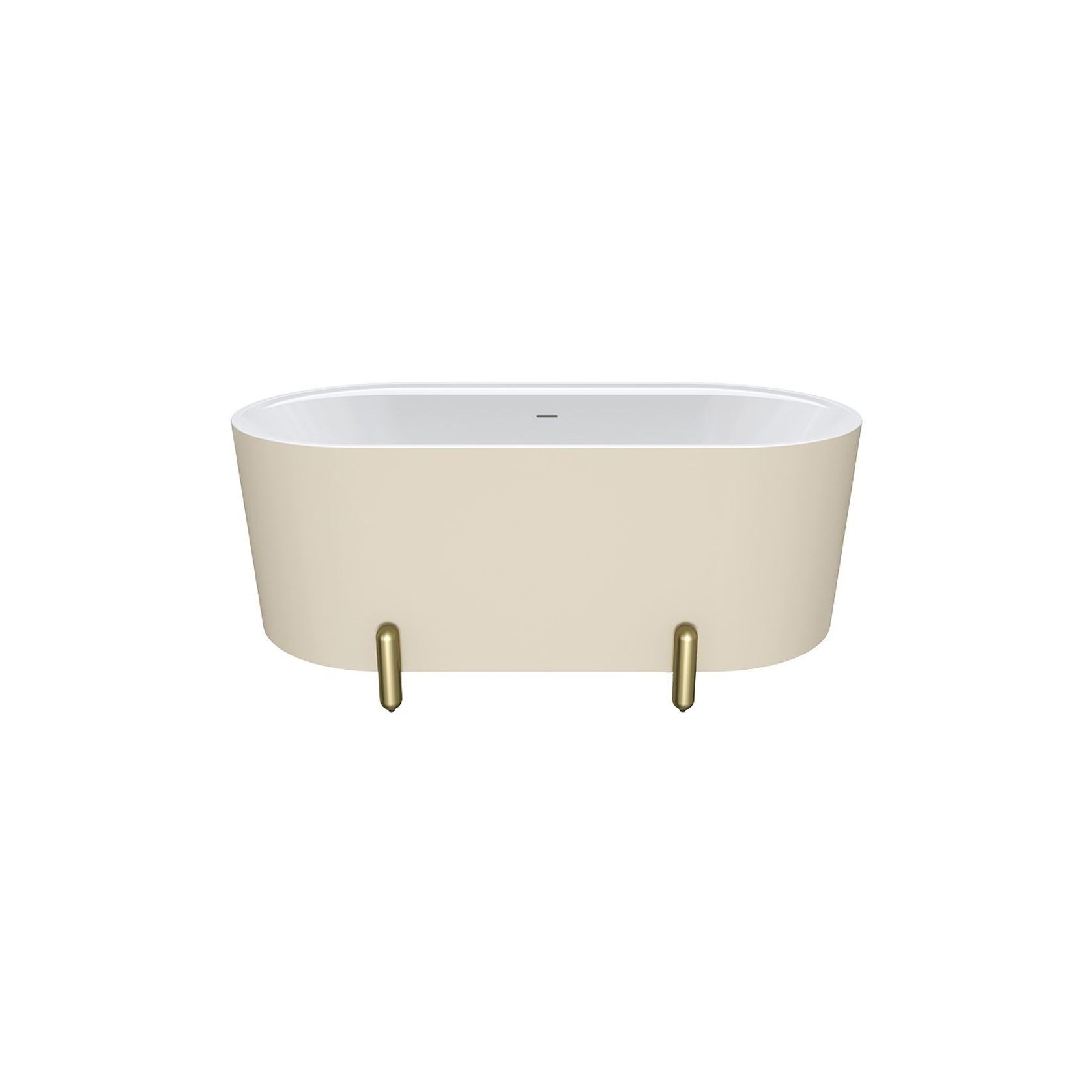Aluca Freestanding with Legs, 1500mm Matte Khaki gallery detail image
