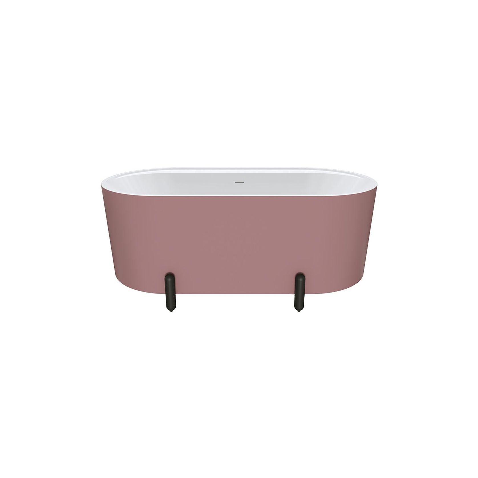 Aluca Freestanding with Legs, 1500mm Matte Rouge gallery detail image