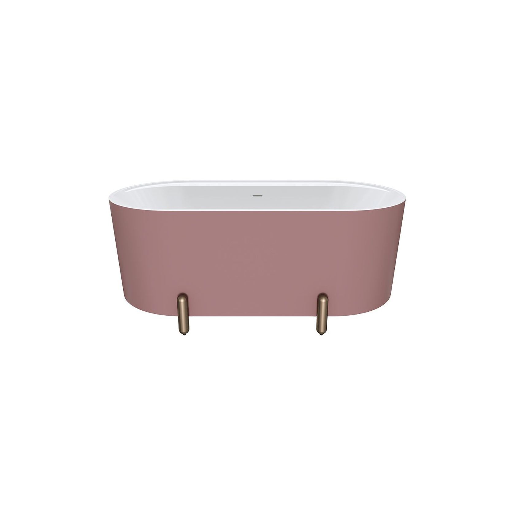 Aluca Freestanding with Legs, 1500mm Matte Rouge gallery detail image