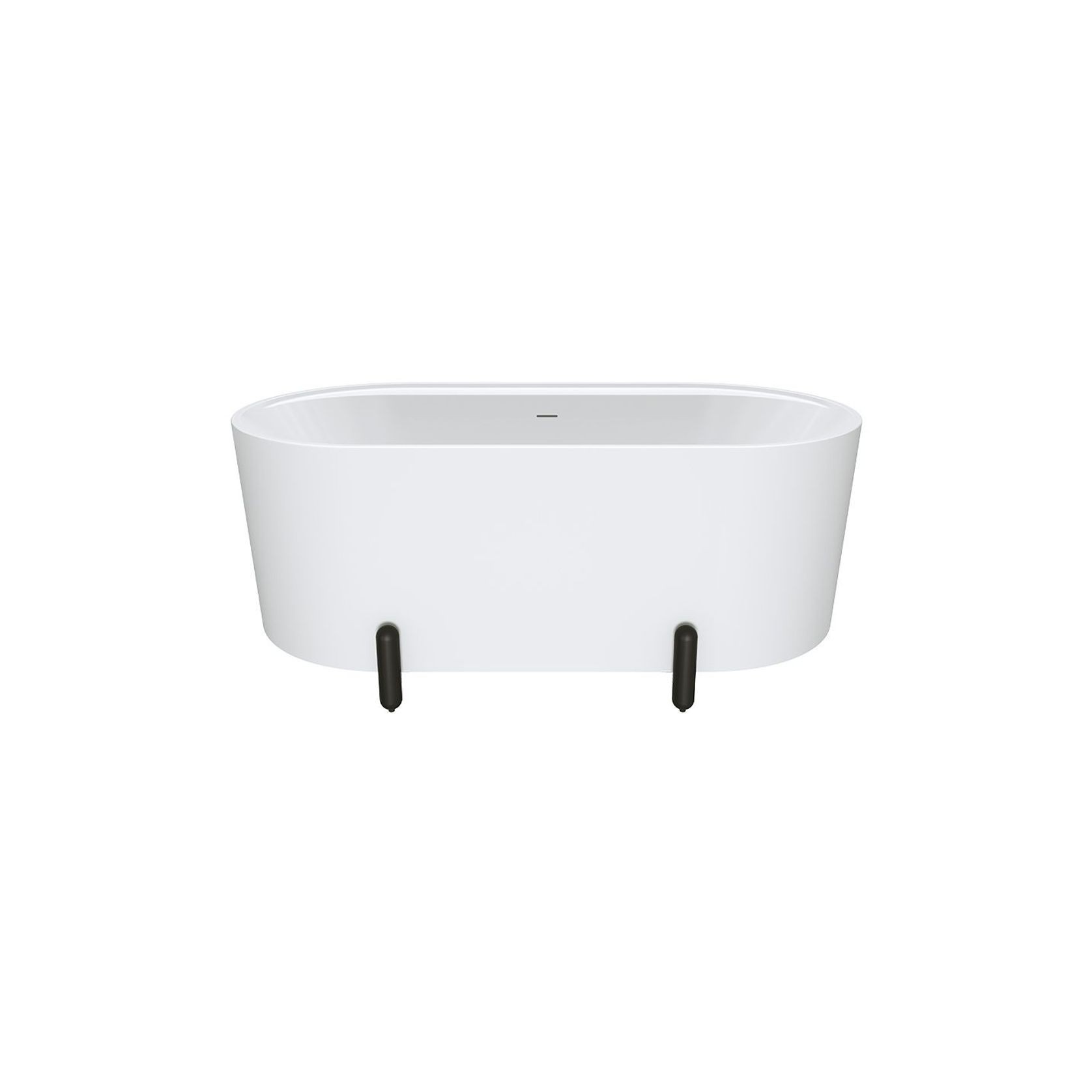 Aluca Freestanding with Legs, 1500mm Matte White gallery detail image