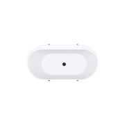 Aluca Freestanding with Legs, 1500mm Matte White gallery detail image
