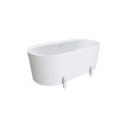 Aluca Freestanding with Legs, 1500mm Matte White gallery detail image