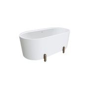 Aluca Freestanding with Legs, 1500mm Matte White gallery detail image