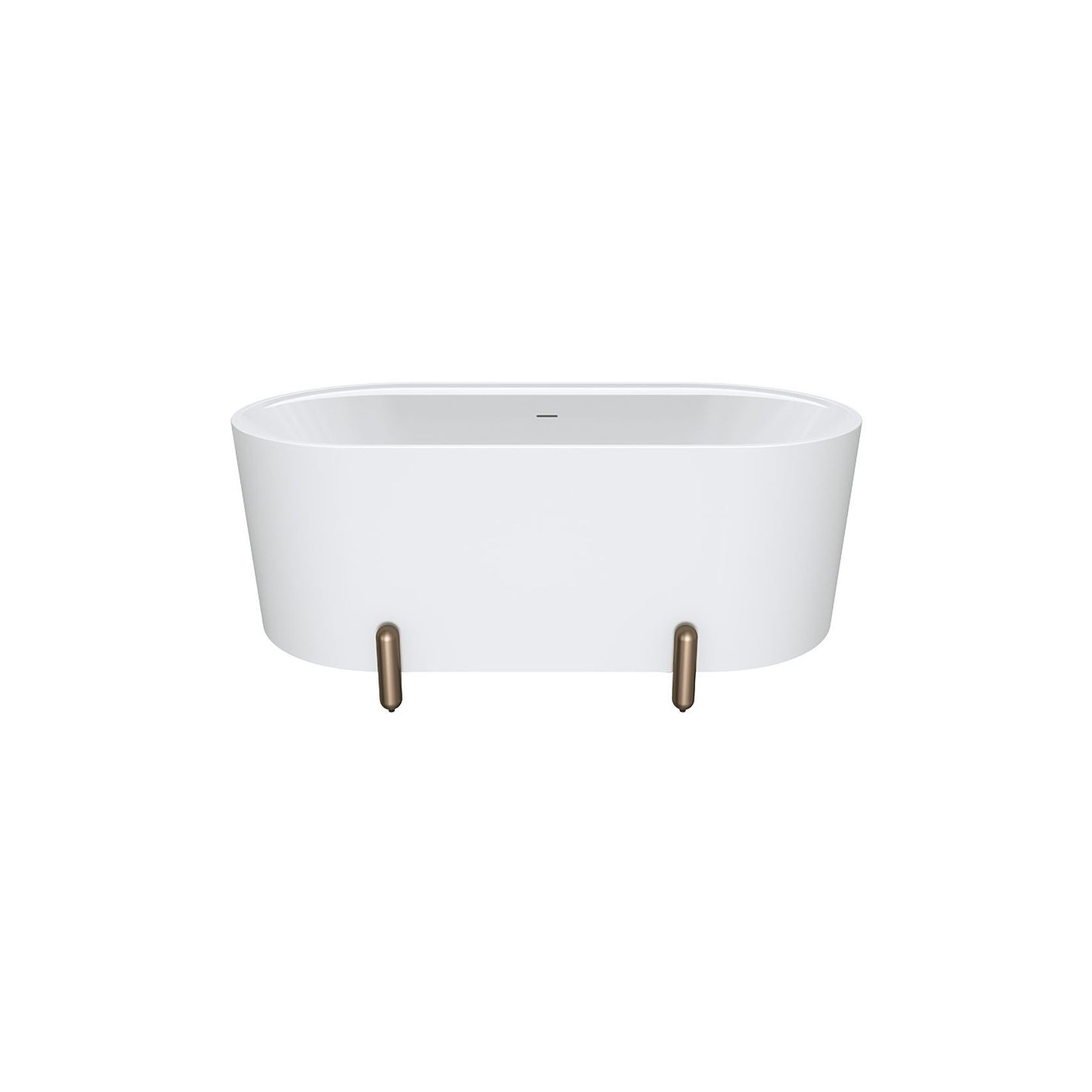 Aluca Freestanding with Legs, 1500mm Matte White gallery detail image