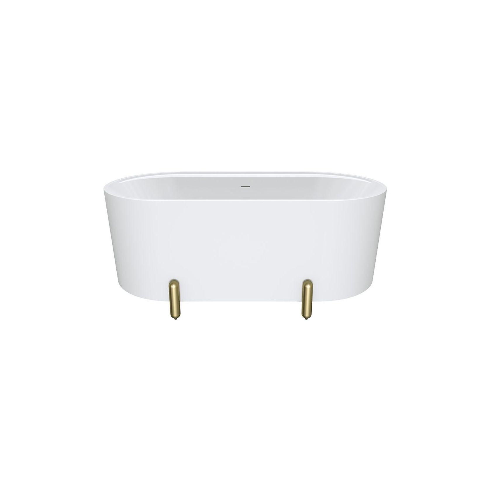 Aluca Freestanding with Legs, 1500mm Matte White gallery detail image