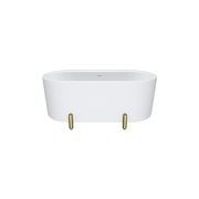 Aluca Freestanding with Legs, 1500mm Matte White gallery detail image