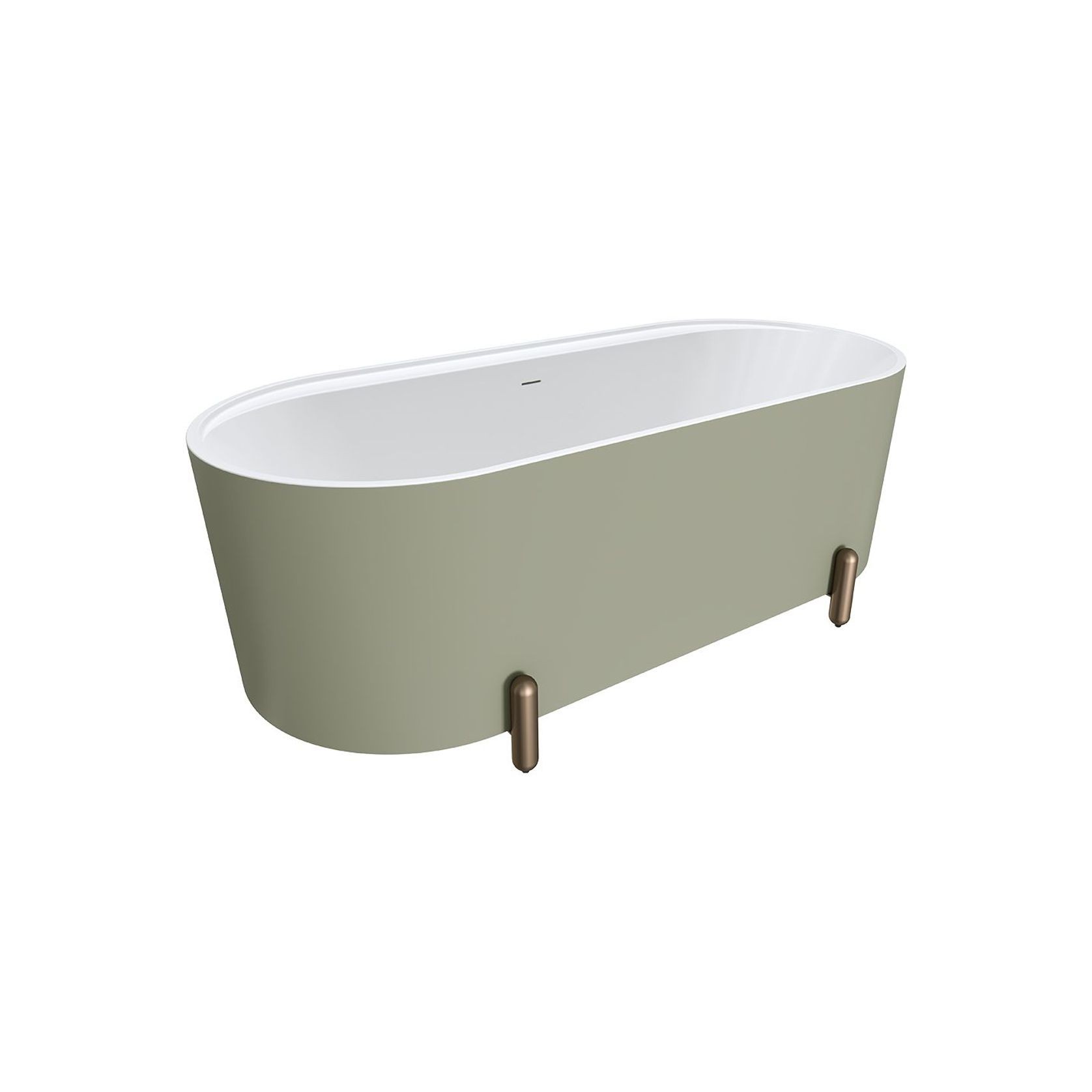 Aluca Freestanding with Legs, 1700mm Olive gallery detail image