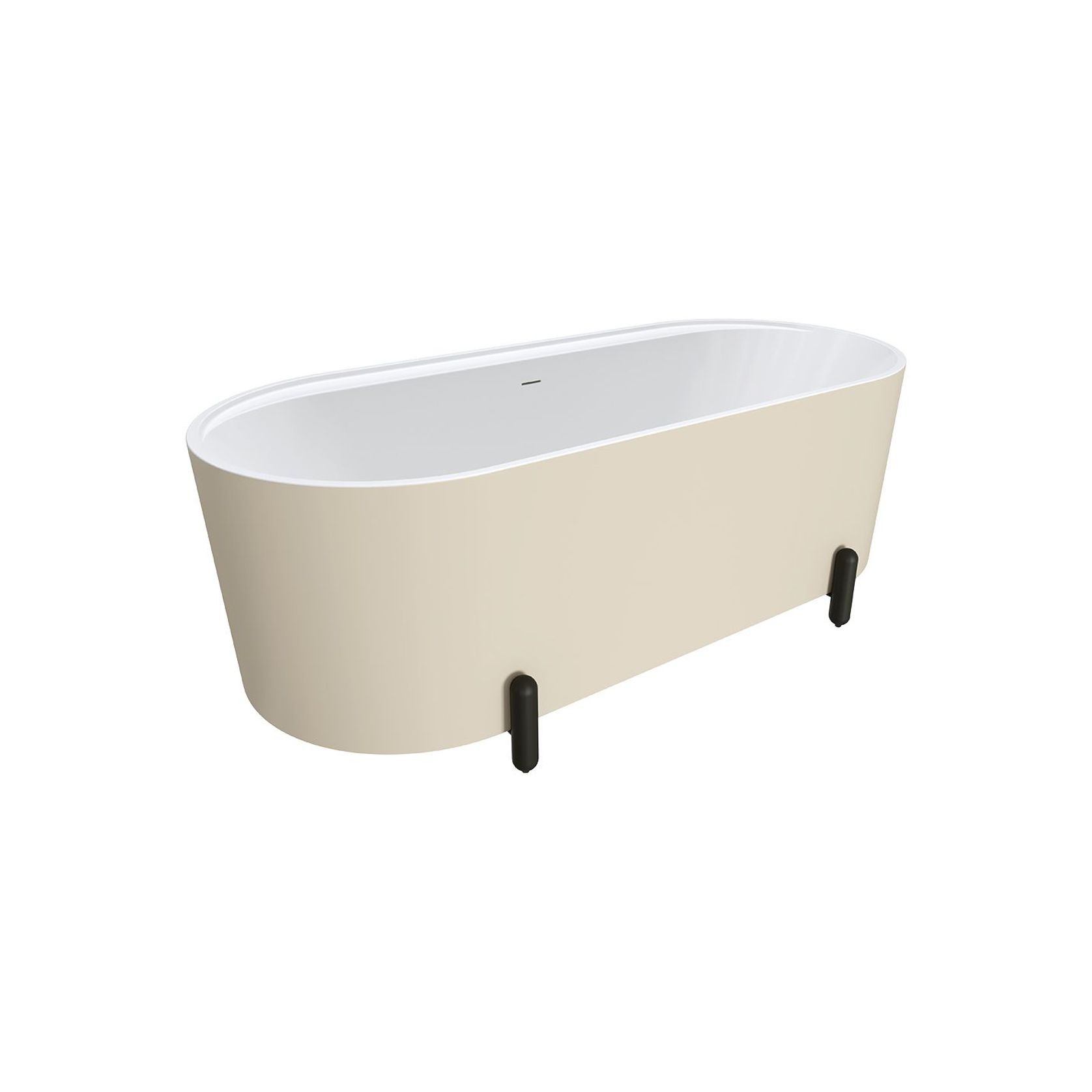 Aluca Freestanding with Legs, 1700mm Matte Khaki gallery detail image