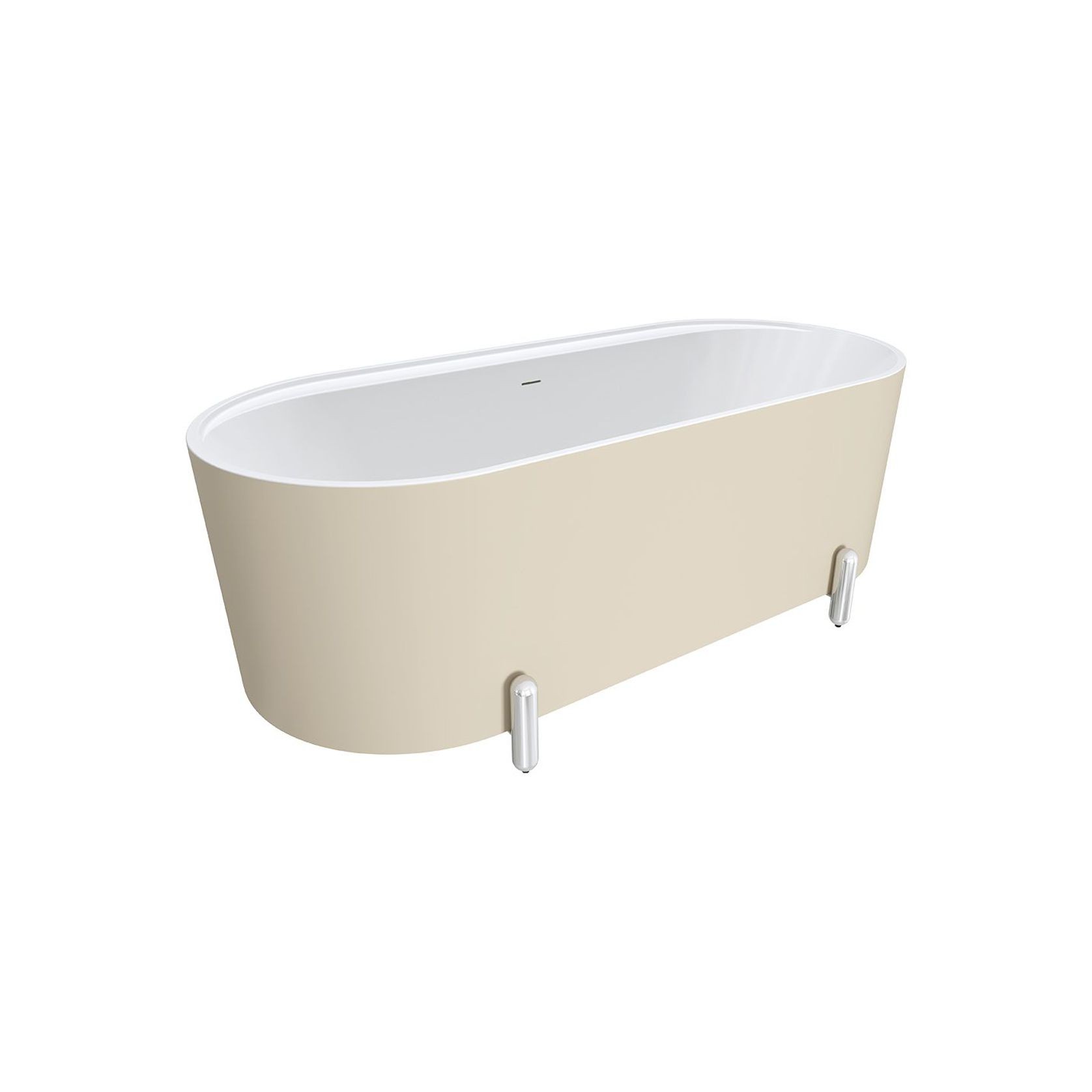 Aluca Freestanding with Legs, 1700mm Matte Khaki gallery detail image